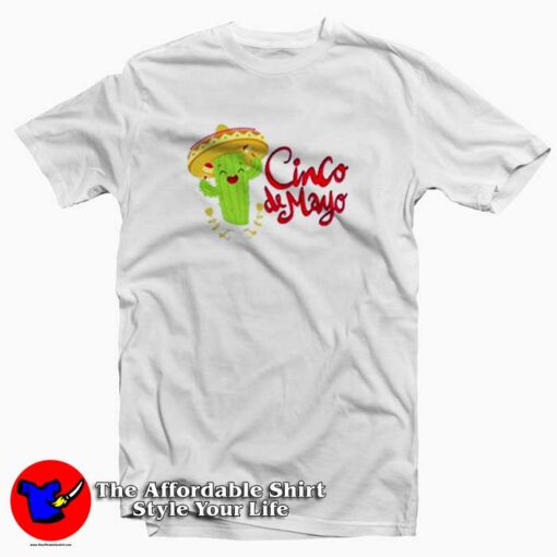 Cinco de Mayo Cactus Mexican Unisex T-Shirt Cheap