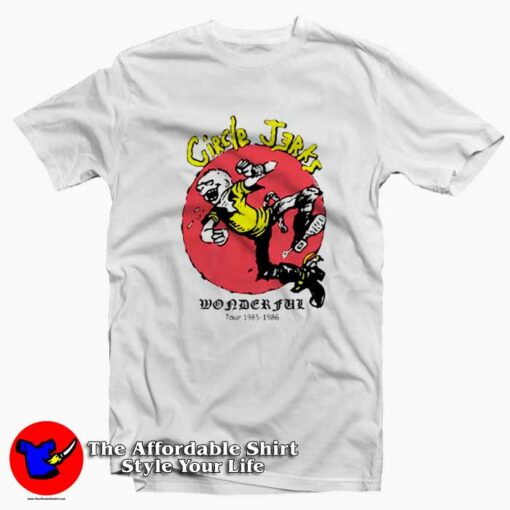 Circle Jerks Wonderful Tour Graphic T-Shirt On Sale