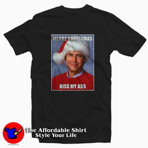 Clark Griswold Kiss My Ass Christmas Vacation T-shirt On Sale