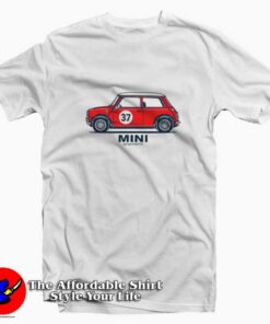 Classic Mini Cooper Garage Project Unisex T-shirt On Sale Classic Mini Cooper Garage Project Unisex T-shirt On Sale