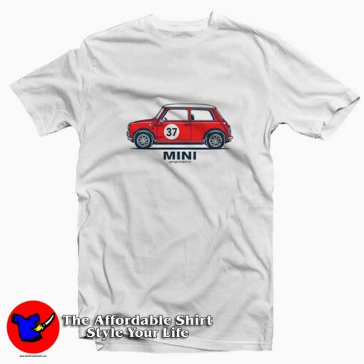 Classic Mini Cooper Garage Project Unisex T-shirt On Sale