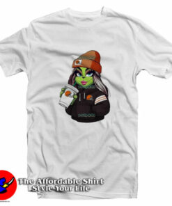 Cleveland Browns Female Grinch Drink Coffee T-Shirt Cleveland Browns Female Grinch Drink Coffee T-Shirt