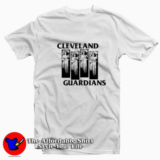 Cleveland Guardians Black Flag Parody T-shirt On Sale