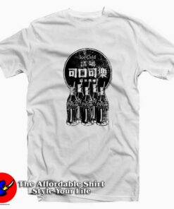Coca-Cola Kanji Distressed Logo Unisex T-shirt On Sale Coca-Cola Kanji Distressed Logo Unisex T-shirt On Sale