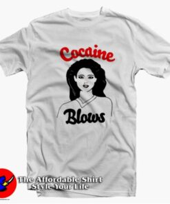 Cocaine Blows Hollywood Funny Unisex T shirt On Sale 2