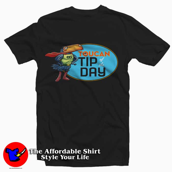 Comic Con Comfy Toucan Tip Of The Day Graphic T-Shirt On Sale Comic Con Comfy Toucan Tip Of The Day Graphic T-Shirt On Sale