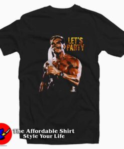 Commando Arnold Schwarzenegger Lets Party T shirt On Sale 1