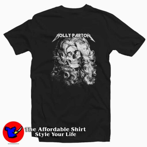 Cool Dolly Parton Metal Graphic Unisex T-shirt On Sale