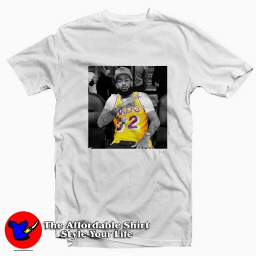 Cool Nipsey Hussle LA Lakers Jersey Unisex T-shirt On Sale