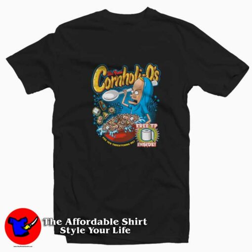 Cornholi-Os Beavis And Butthead Cereal Funny T-shirt On Sale