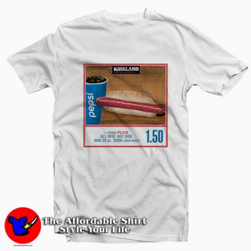 Costco Hot Dog And Soda Combo Graphic T-Shirt On Sale