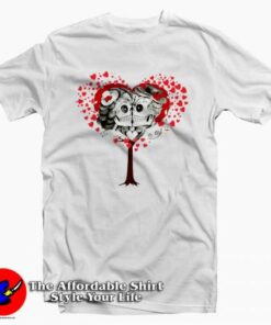 Couple Of Skulls Hearts Tree Valentine T-Shirt Valentine’s Day Gift Couple Of Skulls Hearts Tree Valentine T-Shirt Valentine’s Day Gift