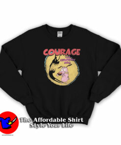 Courage The Cowardly Dog Cartoon Network Sweatshirt On Sale 1