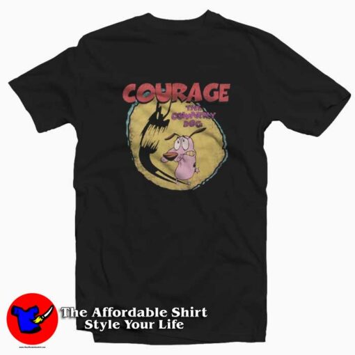 Courage The Cowardly Dog Cartoon Network T-shirt On Sale