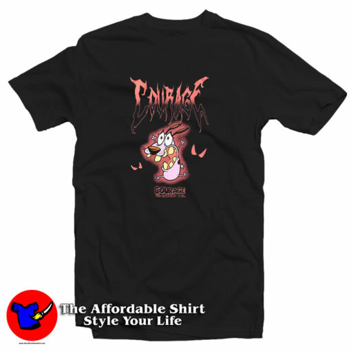 Courage The Cowardly Dog Metal T-Shirt