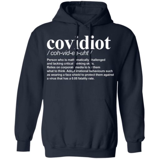 Covidiot Person who is mathematically challenged shirt