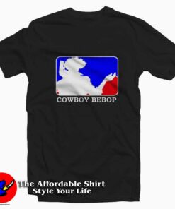 Cowboy Bebop Spike MLB Style Anime Cartoon T-shirt On Sale