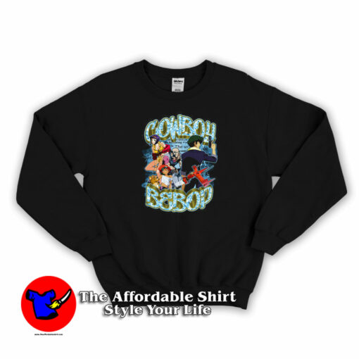 Cowboy Bebop Team Funny Anime Retro Sweatshirt On Sale