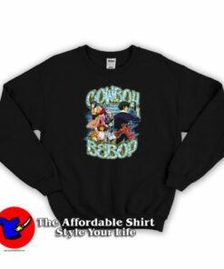Cowboy Bebop Team Funny Anime Retro Sweatshirt On Sale 1 Cowboy Bebop Team Funny Anime Retro Sweatshirt On Sale 2