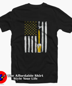Craft Beer American Flag USA Funny Parody Unisex T shirt On Sale 1