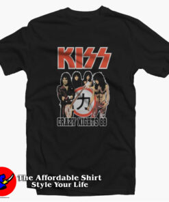 Crazy Nights With KISS Vintage Unisex T Shirt On Sale 1