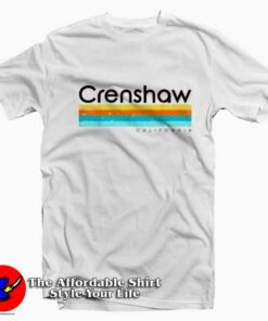 Crenshaw California CA Vintage Design T-shirt On Sale Crenshaw California CA Vintage Design T-shirt On Sale