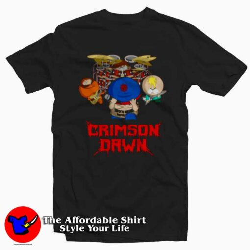 Crimson Dawn South Park’s Band Music T-shirt On Sale