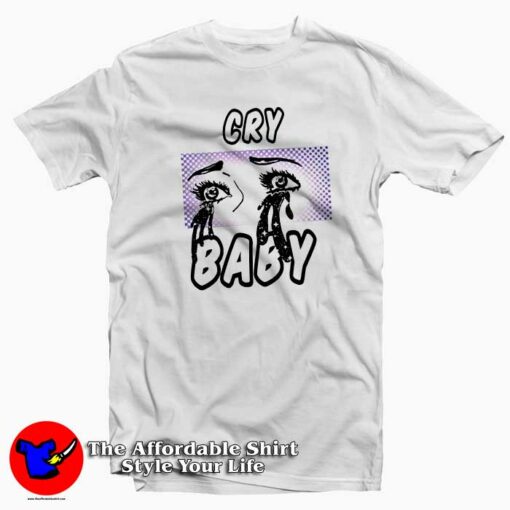 Cry Baby Retro Aesthetic Pop Art Graphic T-shirt On Sale