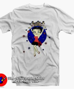 Cute Betty Boop Star Vintage Unisex T-Shirt On Sale Cute Betty Boop Star Vintage Unisex T-Shirt On Sale