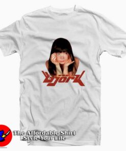 Cute Bjork Guomundsdottir Vintage Graphic T-Shirt On Sale Cute Bjork Guomundsdottir Vintage Graphic T-Shirt On Sale
