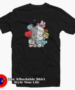 Cute Characters BTS Bangtan Boys Unisex T-shirt On Sale 1 Cute Characters BTS Bangtan Boys Unisex T shirt On Sale 2