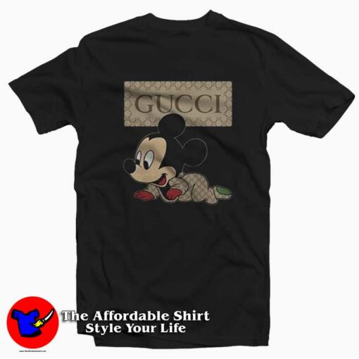 Cute Disney Baby Mickey Mouse Unisex T-shirt On Sale