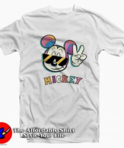 Cute Disney Mickey Mouse Eyeglasses T-shirt On Sale Cute Disney Mickey Mouse Eyeglasses T-shirt On Sale