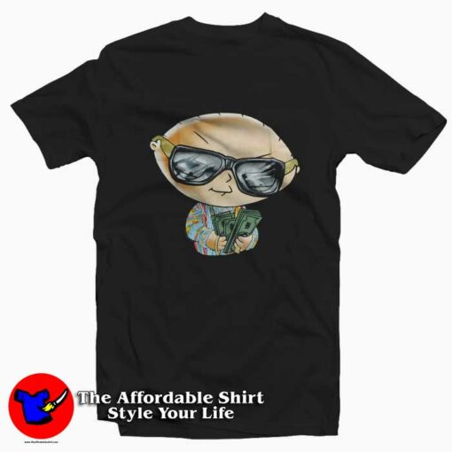 Cute Family Guy Stewie with Cash Bling T-shirt On Sale