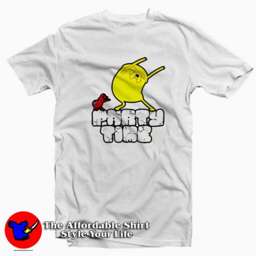 Cute Jake The Dog Party Time Unisex T-shirt On Sale