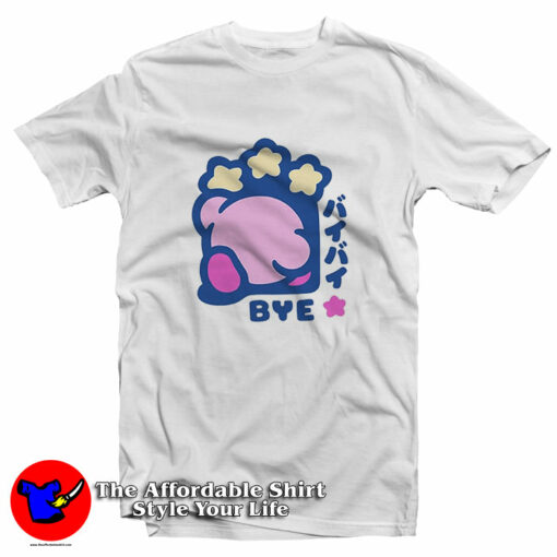 Cute Kirby Bye Funny T-Shirt