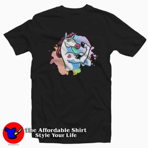 Cute Muscle Unicorn Unisex T-Shirt Cheap