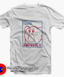 Cute Nintendo Kirby Kanji Unisex T-Shirt On Sale Cute Nintendo Kirby Kanji Unisex T-Shirt On Sale