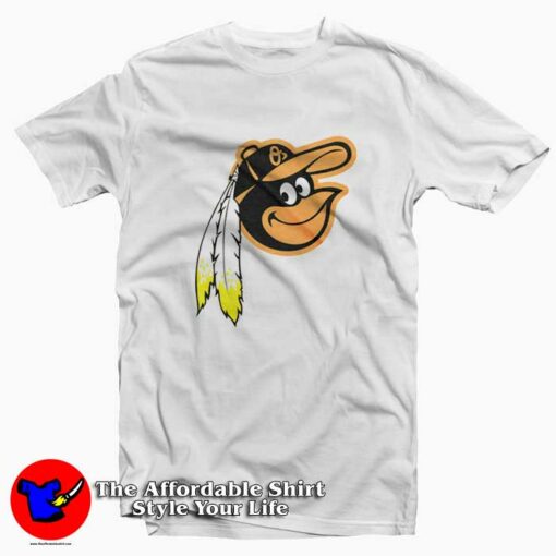 Cute Redskins Orioles Logo Unisex T-shirt On Sale