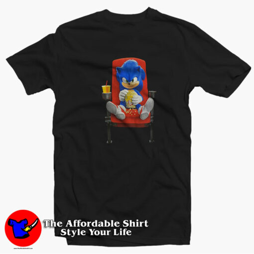 Cute Sonic 2 Watch Movie Theatre Unisex T-Shirt On Sale