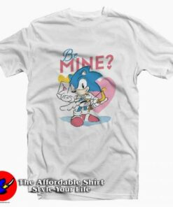 Cute Sonic Be Mine Cupid Funny T-shirt On Sale Cute Sonic Be Mine Cupid Funny T-shirt On Sale