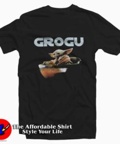 Cute Star Wars The Mandalorian Grogu T Shirt On Sale 1