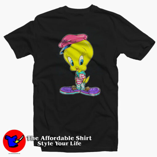 Cute Tweety Bird Looney Toons Vintage 90s T-Shirt On Sale