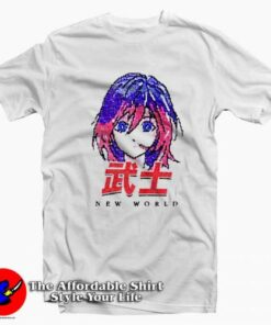 Cute UO New World Japan Anime Graphic T-Shirt On Sale Cute UO New World Japan Anime Graphic T-Shirt On Sale