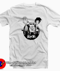 Cute Vintage Punk Rock Band Cartoon Unisex T-shirt On Sale Cute Vintage Punk Rock Band Cartoon Unisex T-shirt On Sale