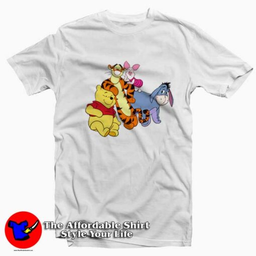 Cute Winnie The Pooh And His Friends T-shirt On Sale