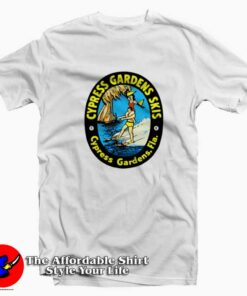 Cypress Gardens Skis Florida Water Sports Retro T-shirt On Sale Cypress Gardens Skis Florida Water Sports Retro T-shirt On Sale