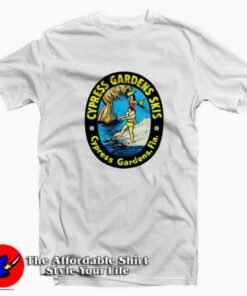 Cypress Gardens Skis Florida Water Sports Retro T-shirt On Sale Cypress Gardens Skis Florida Water Sports Retro T-shirt On Sale