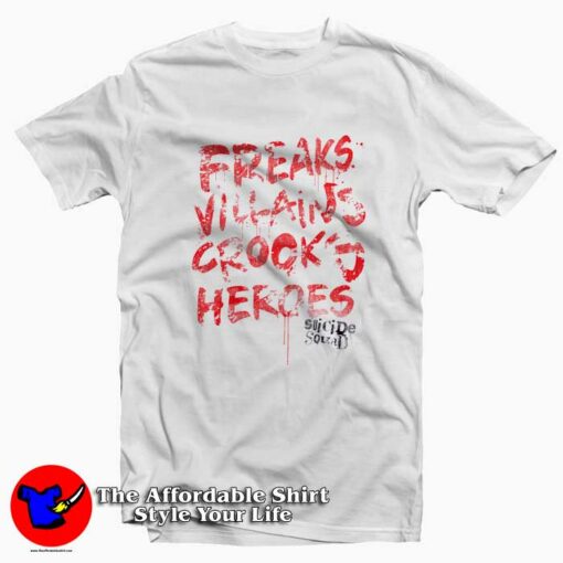 DC Comics Suicide Squad Freaks Villains T-shirt On Sale