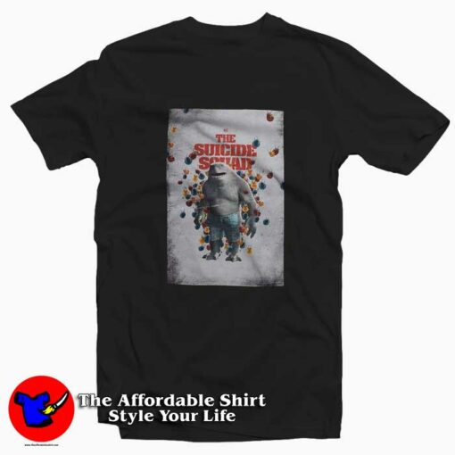 DC Comics The Suicide Squad King Shark Poster T-shirt On Sale